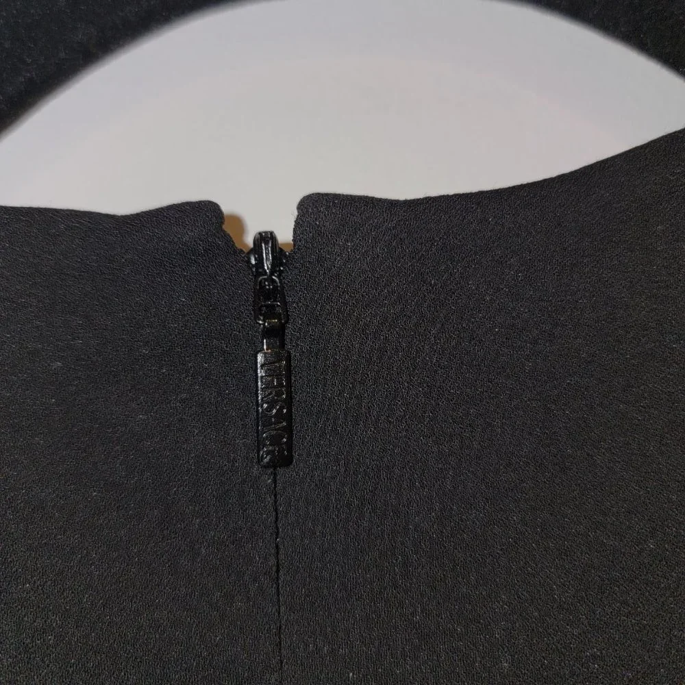 Versace Black Safety Pin Bodysuit, Size 44 - Picture 5 of 7
